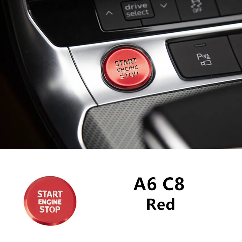 

Автомобильная консоль, переключение передач, двигатель, кнопка запуска и остановки, круглая отделка, кнопка автоматического H, декоративная крышка для Audi A6 C7 C8, внутренние наклейки