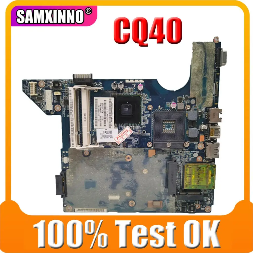

SAMXINNO 577511-001 519588-001 519099-001 JAL50 LA-4101P для ноутбука HP Compaq CQ40, материнская плата hd graphics GL40 DDR2