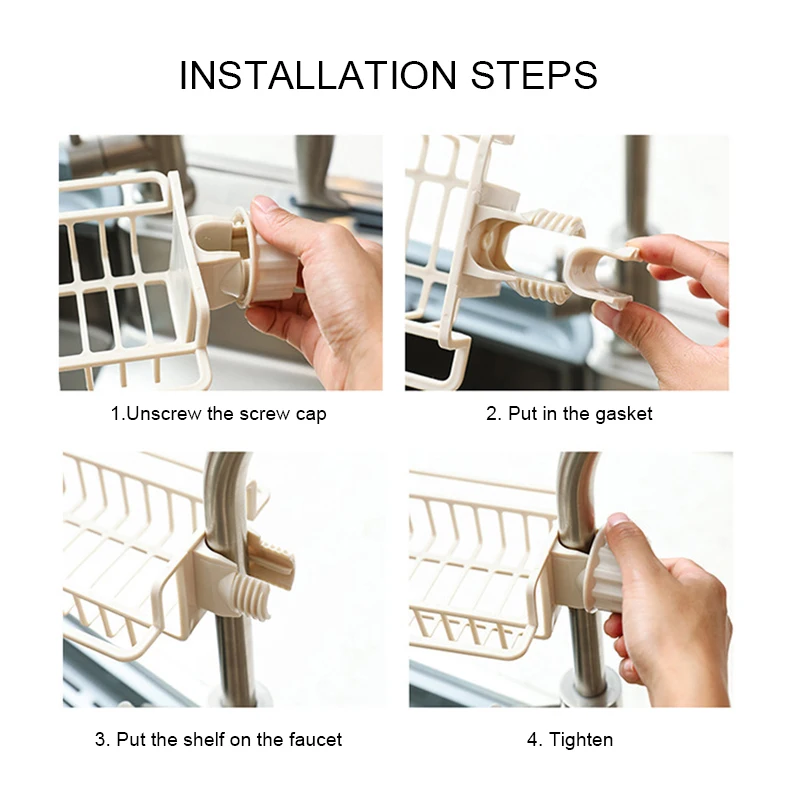 Регулируемый стеллаж для кухонного смесителя однослойный держатель хранения