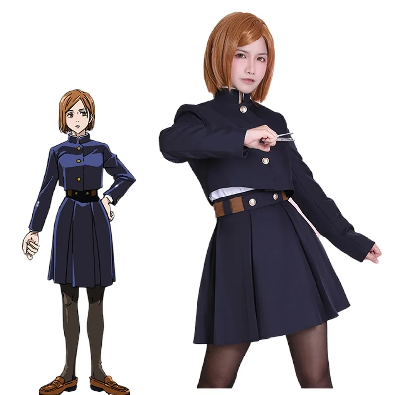 Женский костюм для косплея кугисаки нобара из аниме джутсу (Kaisen) нарядный верхняя