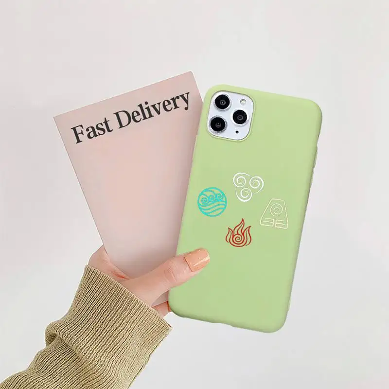 

Avatar The Last Airbender Phone Case Candy Color for iPhone 11 12 mini pro XS MAX 8 7 6 6S Plus X 5S SE 2020 XR