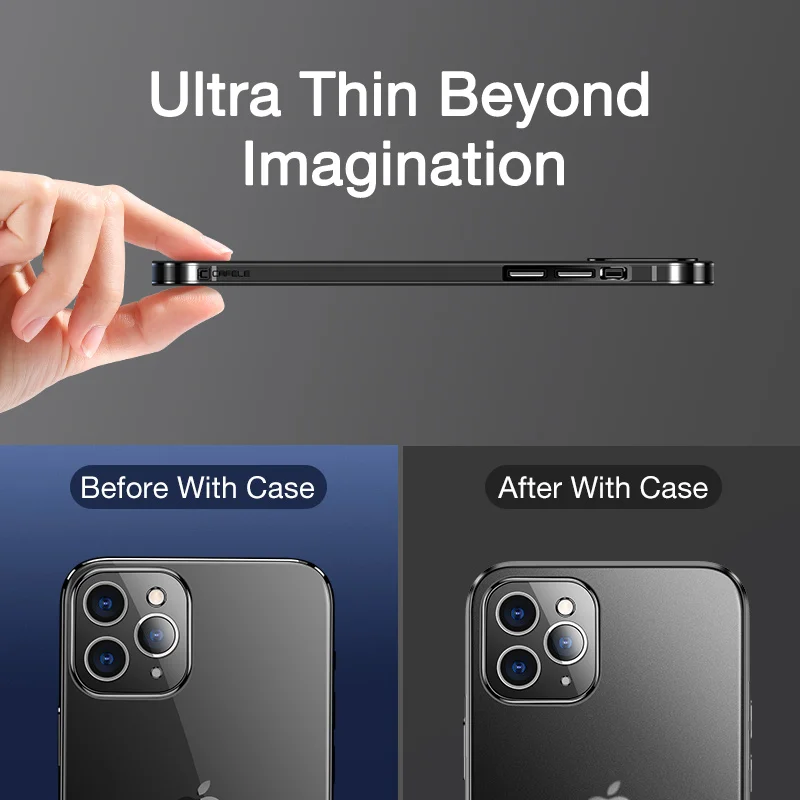 Оригинальный чехол Cafele для телефона iPhone 12 pro Mini матовые мягкие силиконовые чехлы