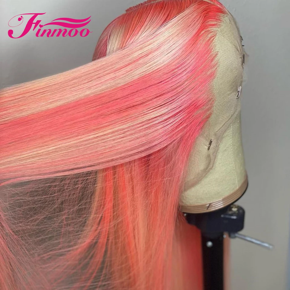 Парик из натуральных волос розового и светлого цвета 30 дюймов |