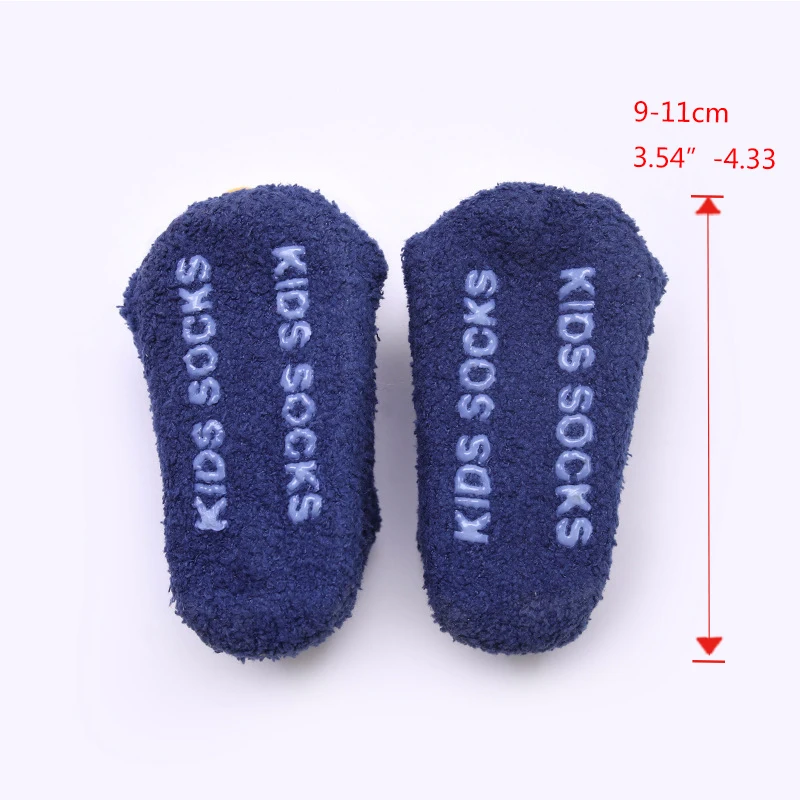 Новые коралловые носки для малышей Нескользящие Детские теплые мягкие