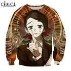 Толстовка HX Kimetsu No Yaiba Фильм: Mugen Train Enmu с 3D принтом для мужчин и женщин, модные топы с длинным рукавом в стиле Харадзюку, Прямая поставка