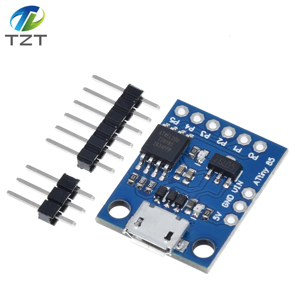 Синий черный TINY85 Digispark Kickstarter микро макетная плата ATTINY85 модуль для Arduino IIC IEC USB