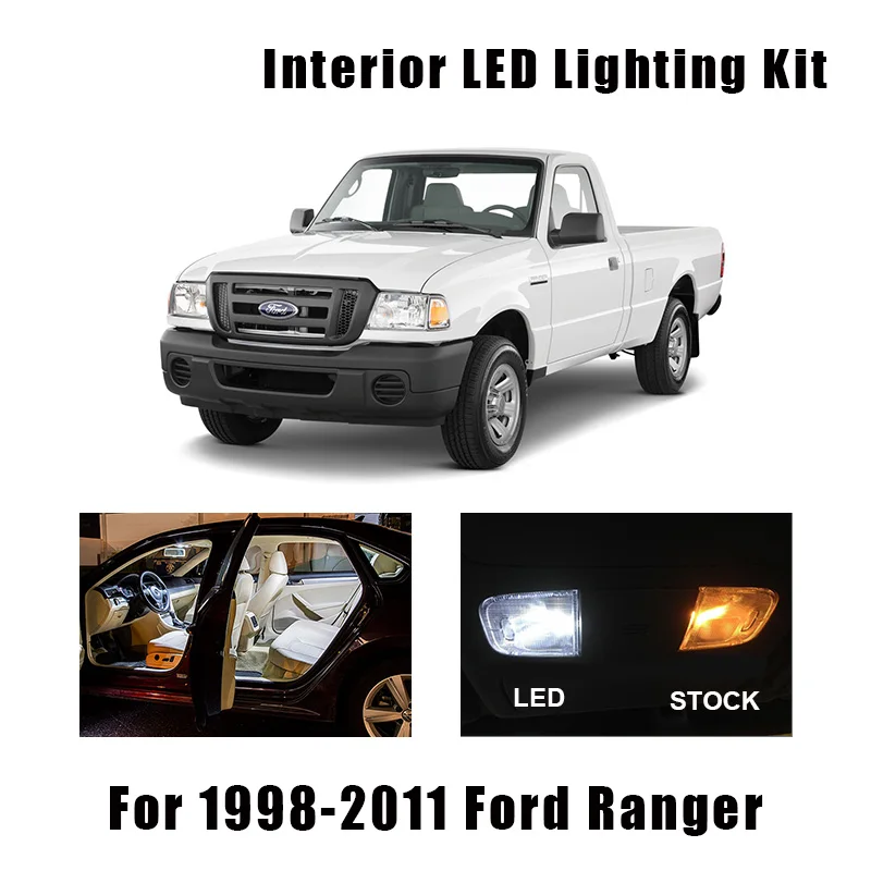 

Комплект из 10 лампочек белого цвета для салона светодиодный ля, светодиодная карта, купольный светильник, подходит для 1998-2007, 2008, 2009, 2010, 2011, ...