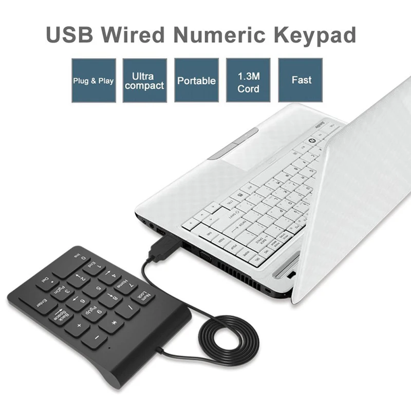 MLD-268 2 4G Беспроводная Bluetooth клавиатура с цифрами мини Numpad большими