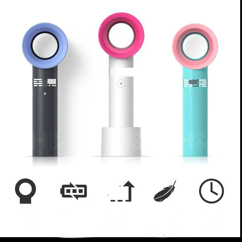 Мини вентилятор ручной воздушный охладитель USB Перезаряжаемый светодиодный Ligth