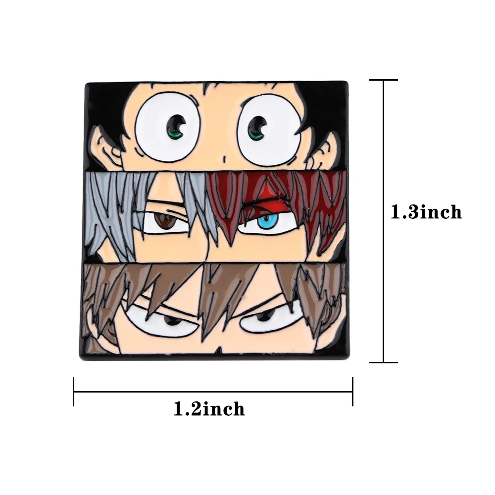 Значки из японского аниме атака на Титанов значки моя геройская академия