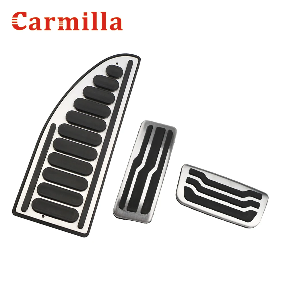 Carmilla нержавеющая Автомобильная педаль газа тормозные колодки крышка для Ford Everest