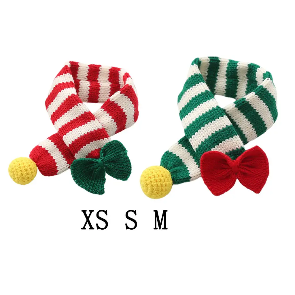 

Dog Cat Scarf Cute Warm Outfits Pet Bandanas for Winter Autumn