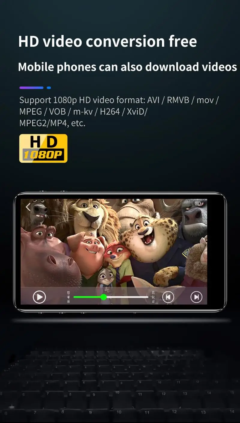 Полноэкранный MP3 MP4 словарь IQQ Студенческая версия тонкий сенсорный экран