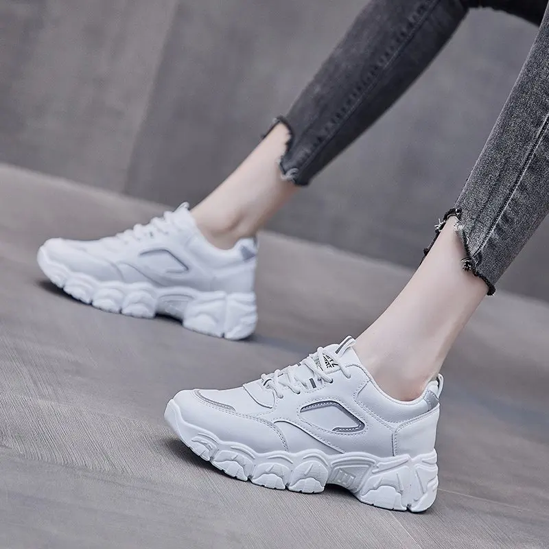 

Women Shoes 2020 Breathable Brand Sneakers Mesh Casual Sports Shoes Female Fashion Lace Up High Leisure Women Vulcanize Shoes