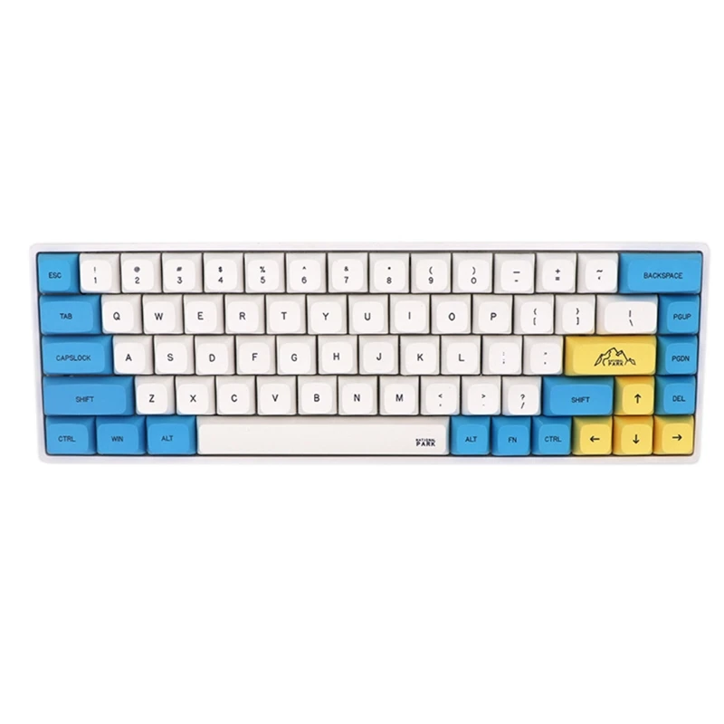 

Набор колпачков для клавиш 123 PBT Ethermal, сублимационные шрифты для cherry 3000 3494 GK61 64 87 104 108, механические игровые Прямая поставка