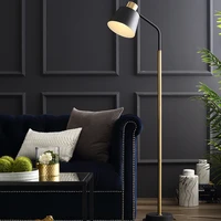 nordic minimalist modern led floor lamp living room bedroom study black and white metal luster vertical reading floor lamp