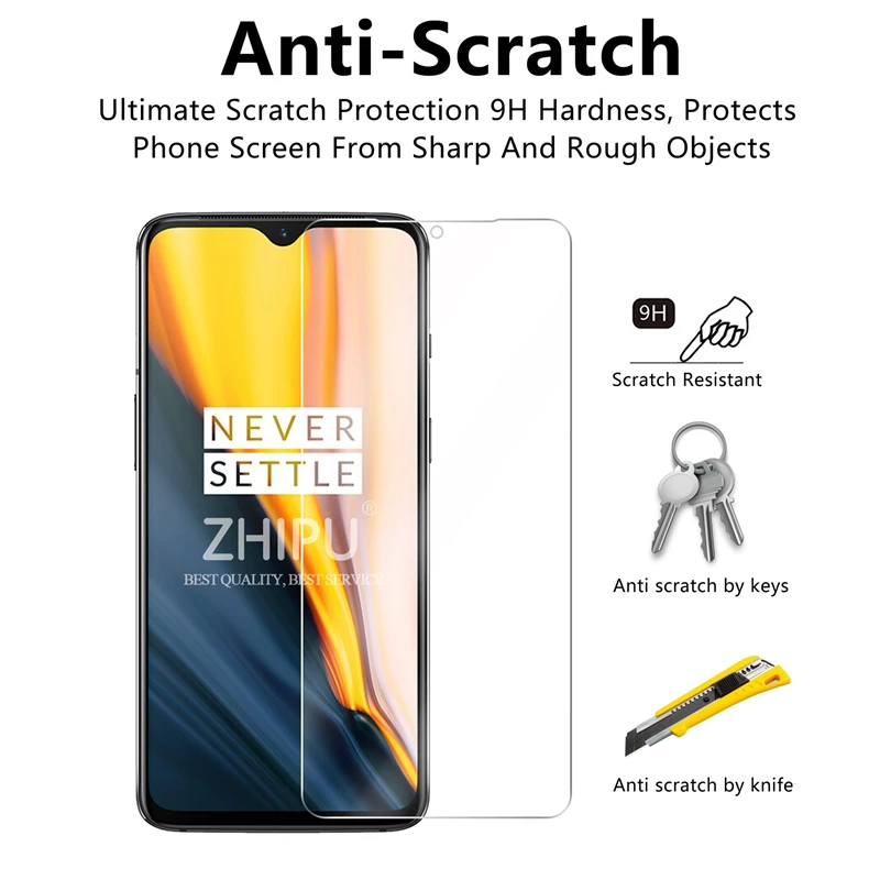 10 шт. закаленное стекло для OnePlus 7T 7 6T 6 5T 5 3t 3 Защита экрана закаленное стекло для One Plus 7T 7 6T 6 5T 5 3t 3 пленка