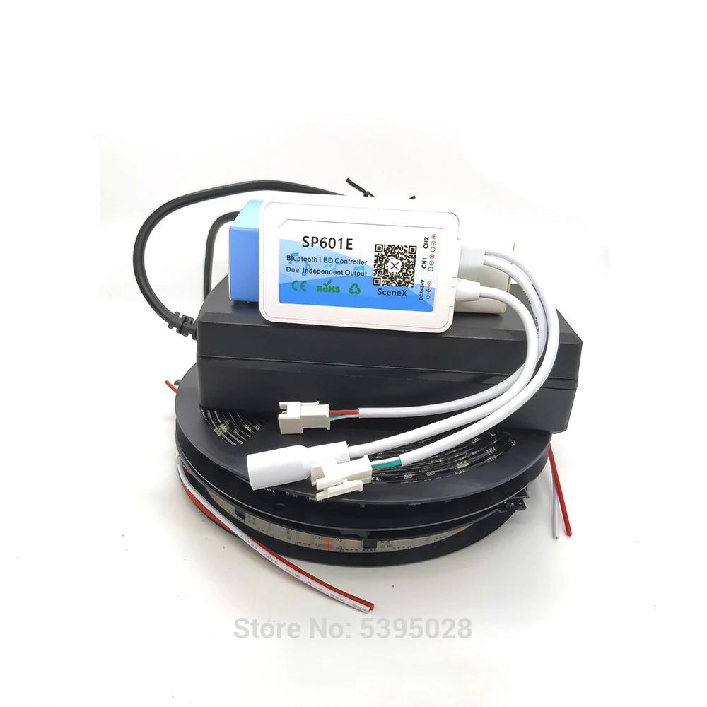 Светодиодная лента WS2811 5 м музыкальный контроллер SP601e с поддержкой Bluetooth Rf и Power