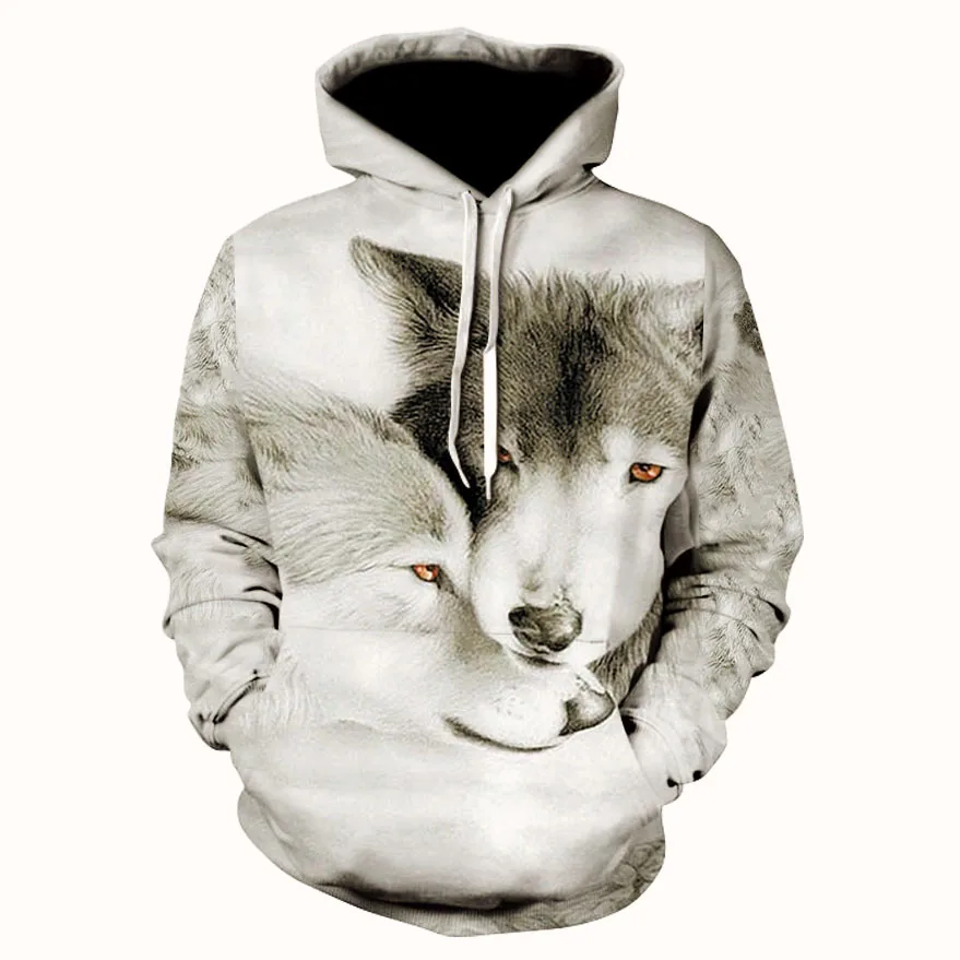 

Wolf Printed Hoodies Men 3d Hoodies Brand Sweatshirts Boy Jackets Quality Pullover Fashion Tracksuits Animal Streetwear Out Coat