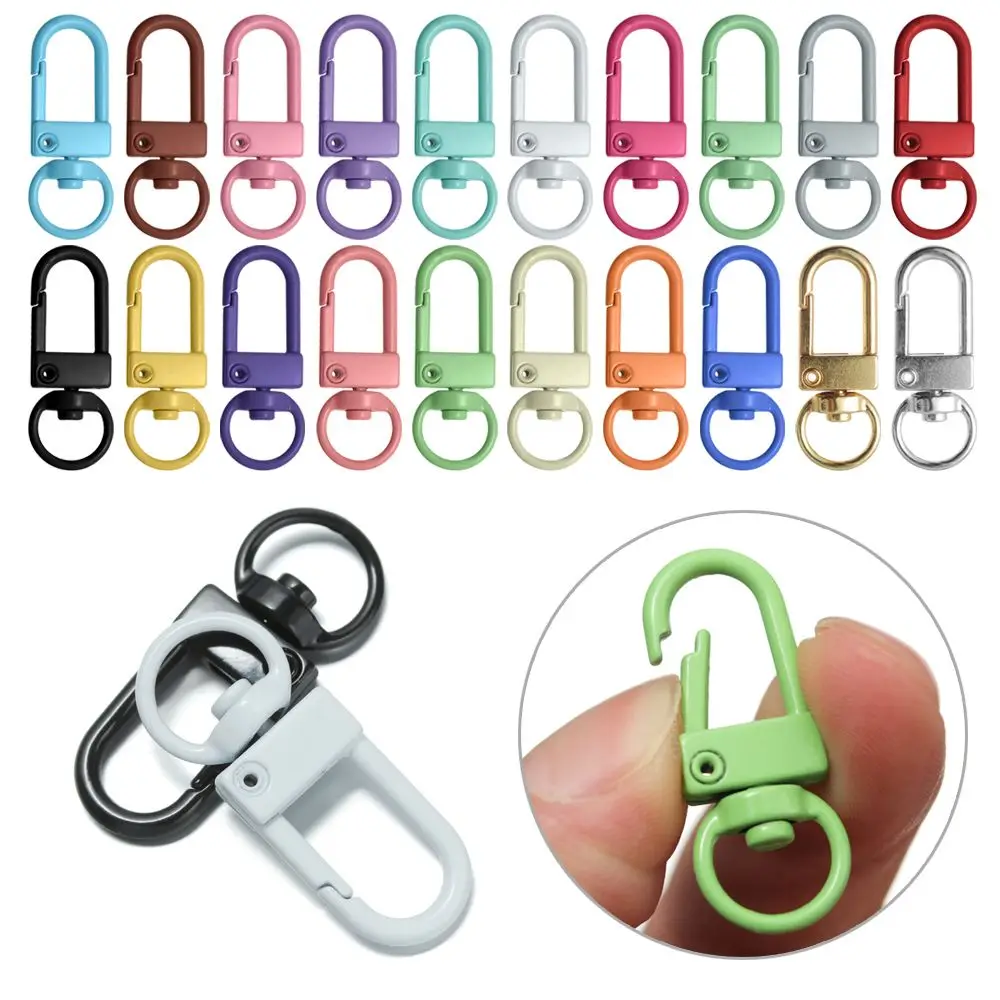 

5PCS Hardware Bag Part Accessories Split Ring Jewelry Making Bags Strap Buckles Lobster Clasp Hook Collar Carabiner Snap
