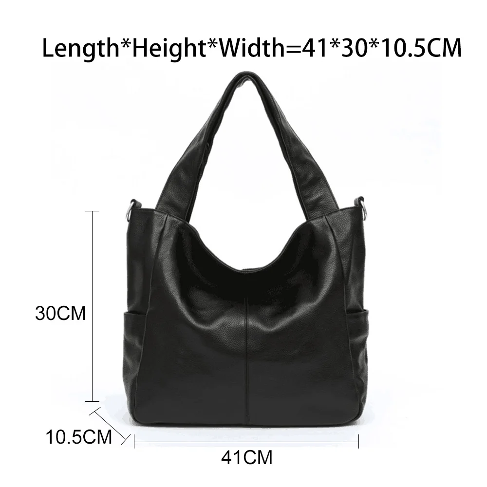 Zency 100% натуральная кожа элегантная женская сумка через плечо классическая черная