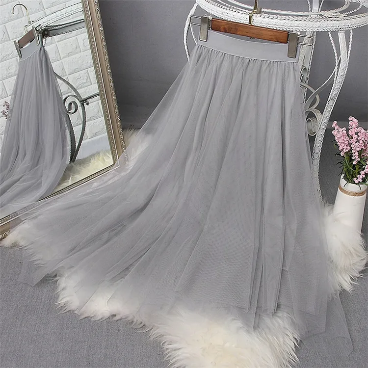 2018 Высокая Талия Для женщин Длинная юбка Цветочный принт в полоску летние синие