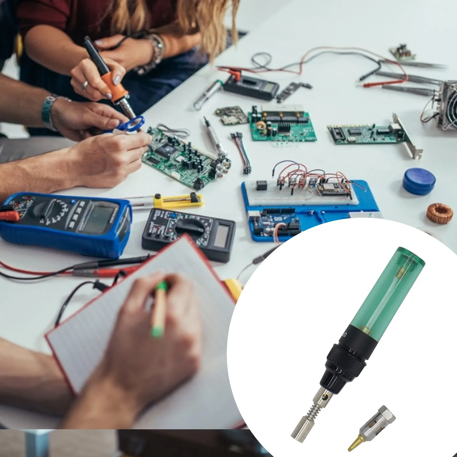 

Handskit Gas Soldering Iron Electric MT - 100 Portable Triad Gas Welder Electric Tin Soldering Irons Wireless Universal