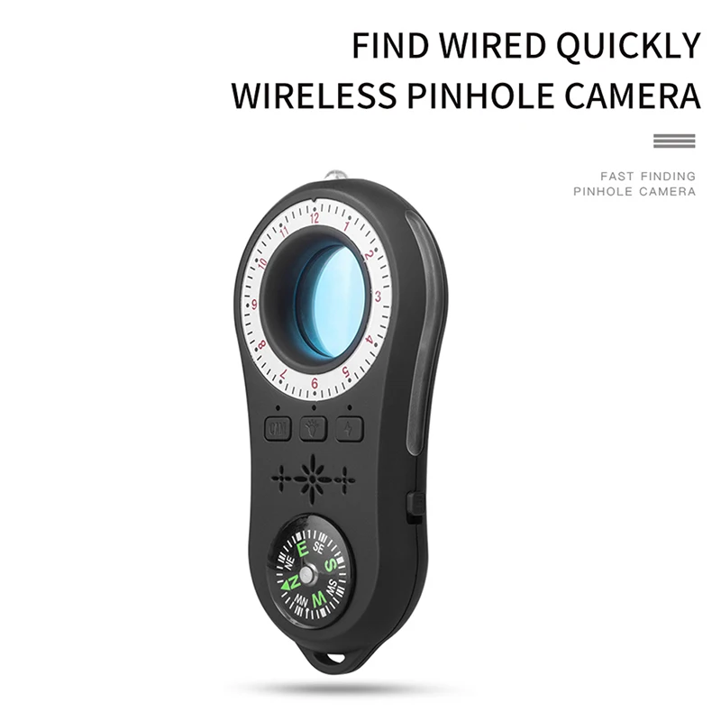 

K98 Wireless Cameras Finder Vibration Alarm Mini Travel Shock Sensor Anti-Spy Detector Camera Privacy Protect Security Recharge