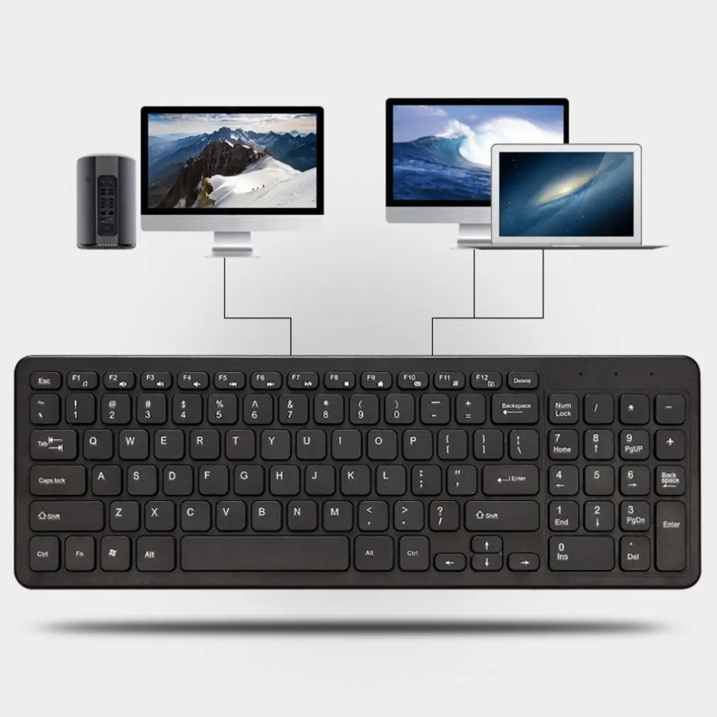 

Проводная USB-клавиатура, удобная и тихая прочная ультратонкая Проводная компьютерная клавиатура с шоколадными клавишами для ПК