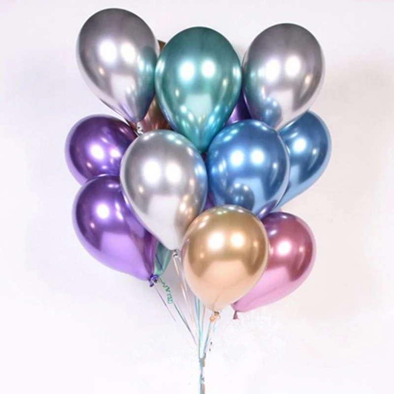 10 шт. 12 дюймов новые шары из латекса цвета металлик плотные жемчужные