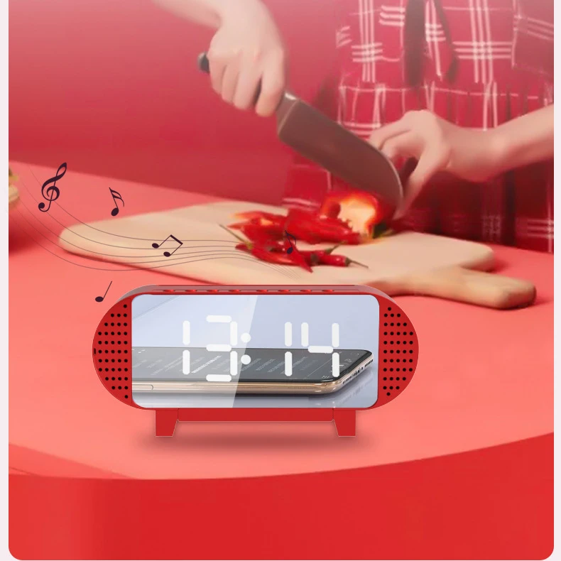 LED Bluetooth будильник часы стол Голосовое управление цифровой Despertador электронный