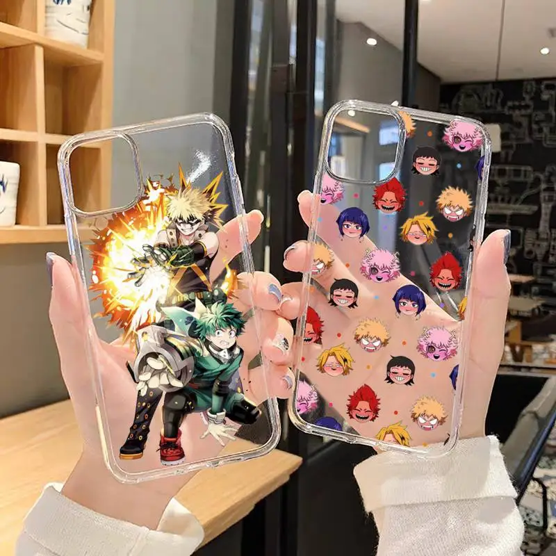 Прозрачные чехлы для телефона с героями мультфильмов Амин героев академии iPhone 6 7