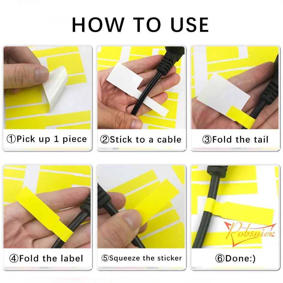 900 шт наклейки на сетевой кабель водонепроницаемый ПК UTP провод галстук Маркер