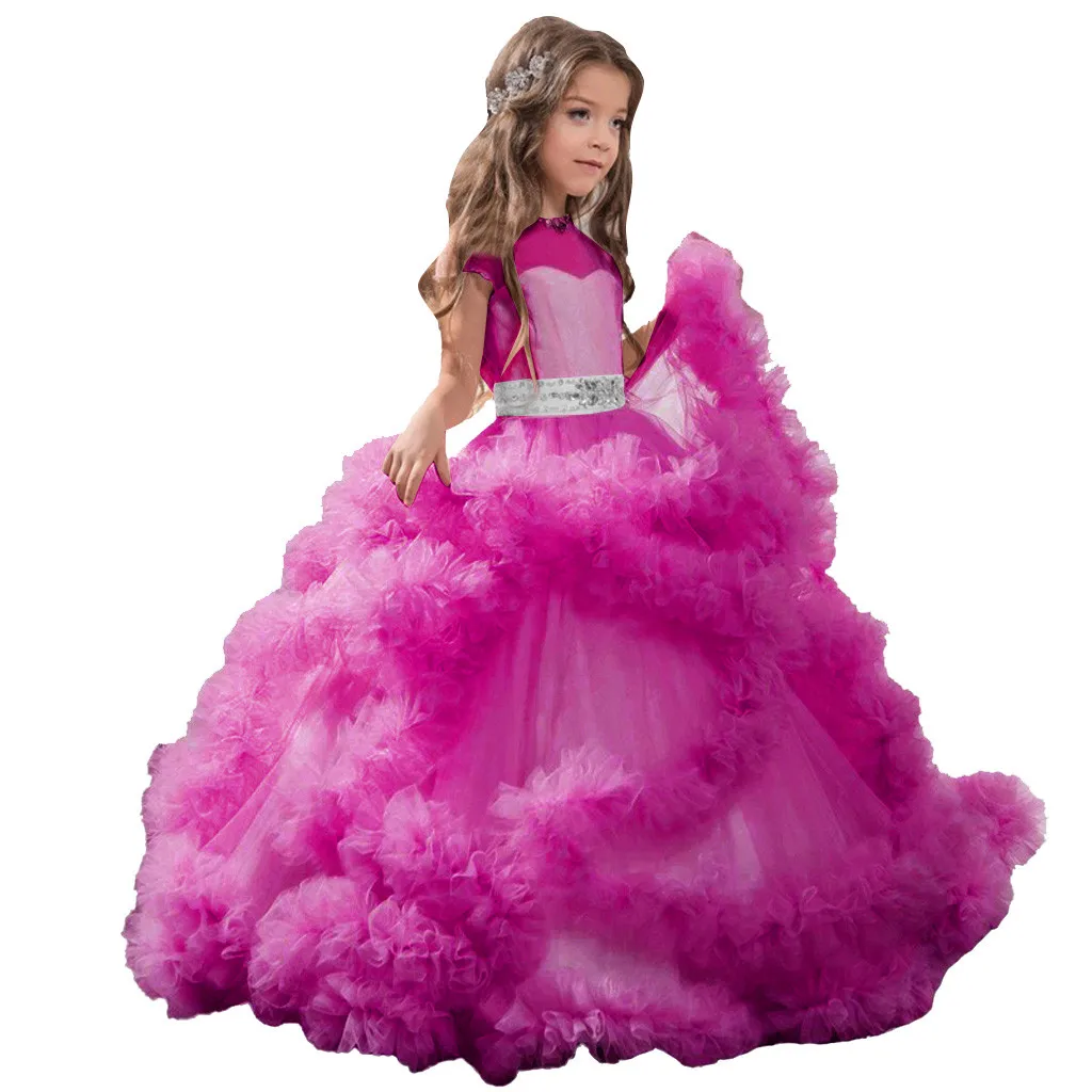Детское праздничное платье принцессы для девочек-подростков подружки невесты
