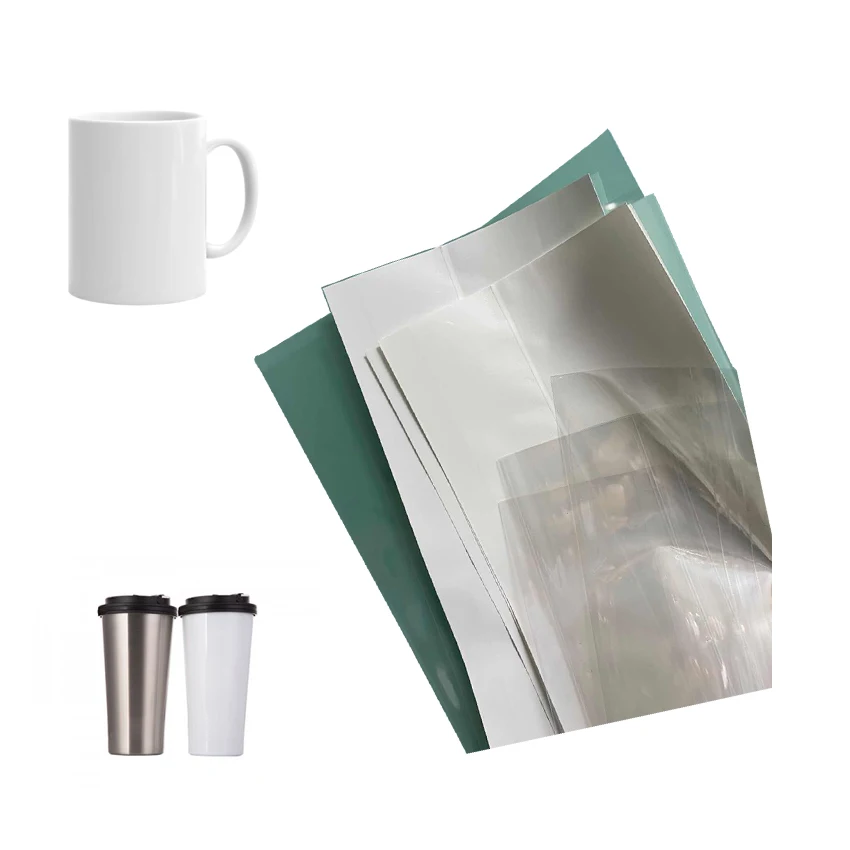 White And Transparent Sublimation Wrap Sleeves for Mug | Дом и сад