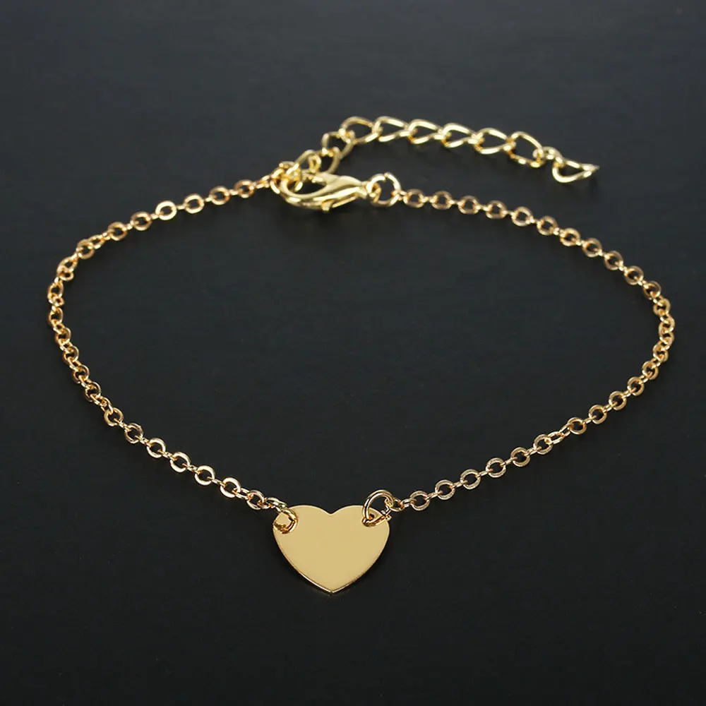 Boho Heart женские браслеты на босую ногу сандалии, вязанные крючком украшение на ногу Новые ножные браслеты на ногу женские ножная цепочка