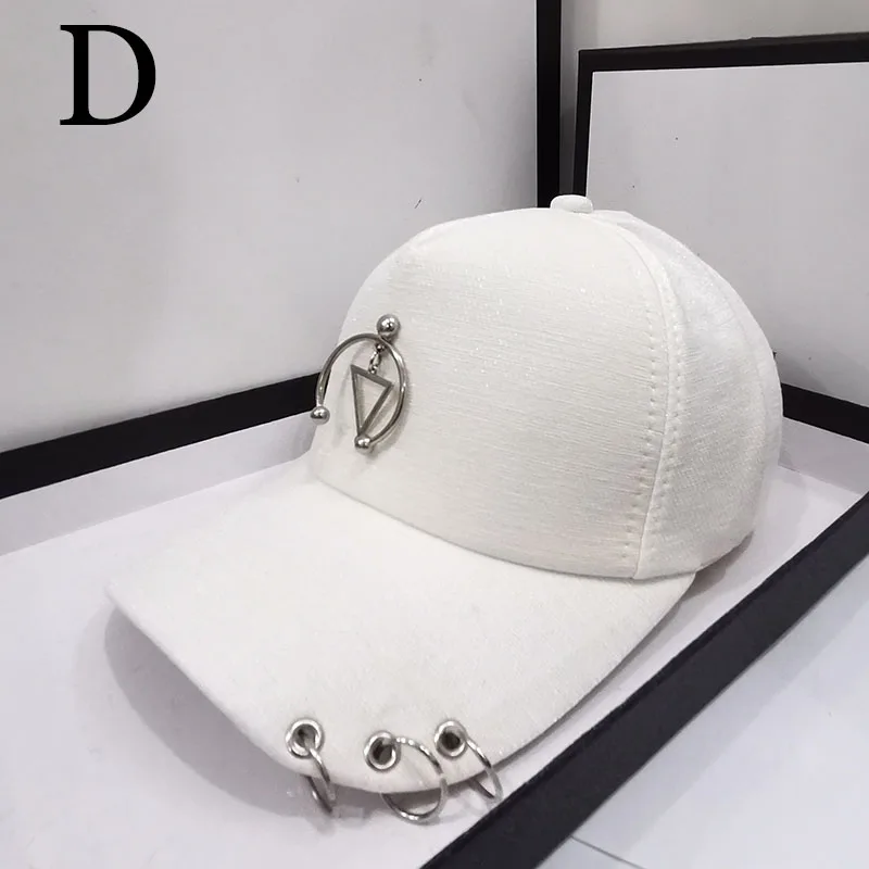

HT551 High Quality Adjustable Baseball Hat with ring Outdoor Sports Sun Cap for Women Men Fashion Snapback Hat