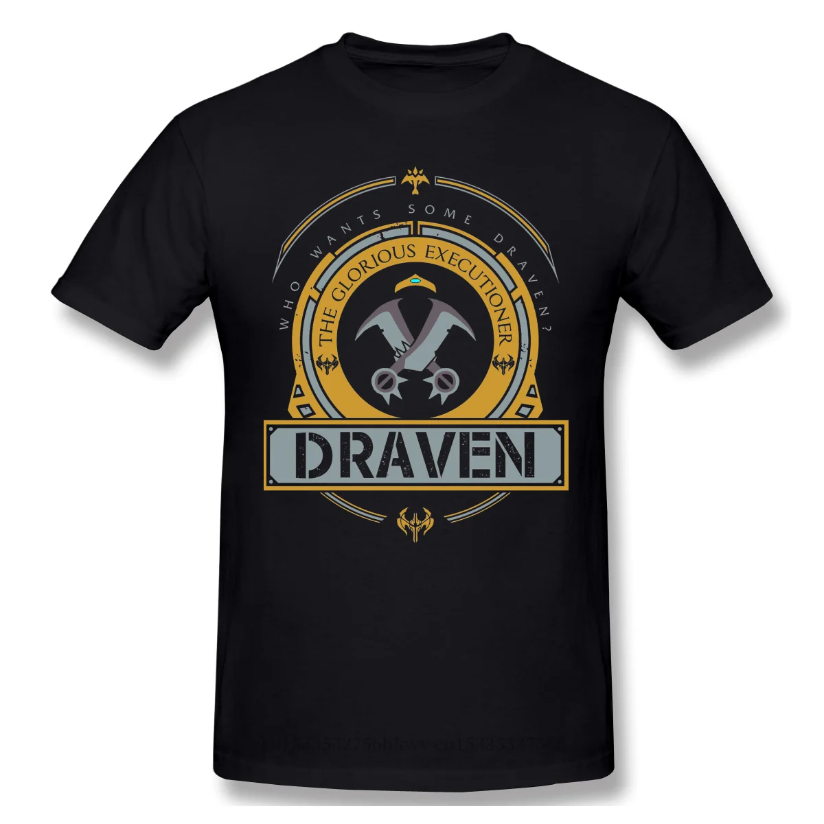 

DRAVEN LIMITED EDITION T Shirt White League Of Legends LOL MOBA Printed Tshirt Summer Large TShirts 2020