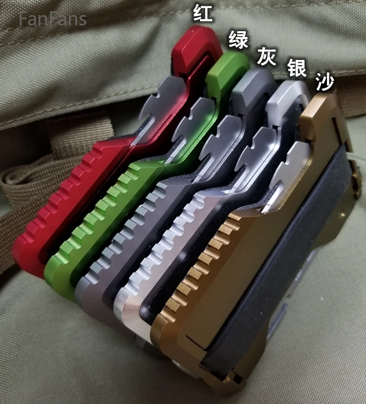 FanFans Hard Warrior DANGO Metal Clamp EDC Wallet Tactical Multifunctional Wallet Clasp Equipment
