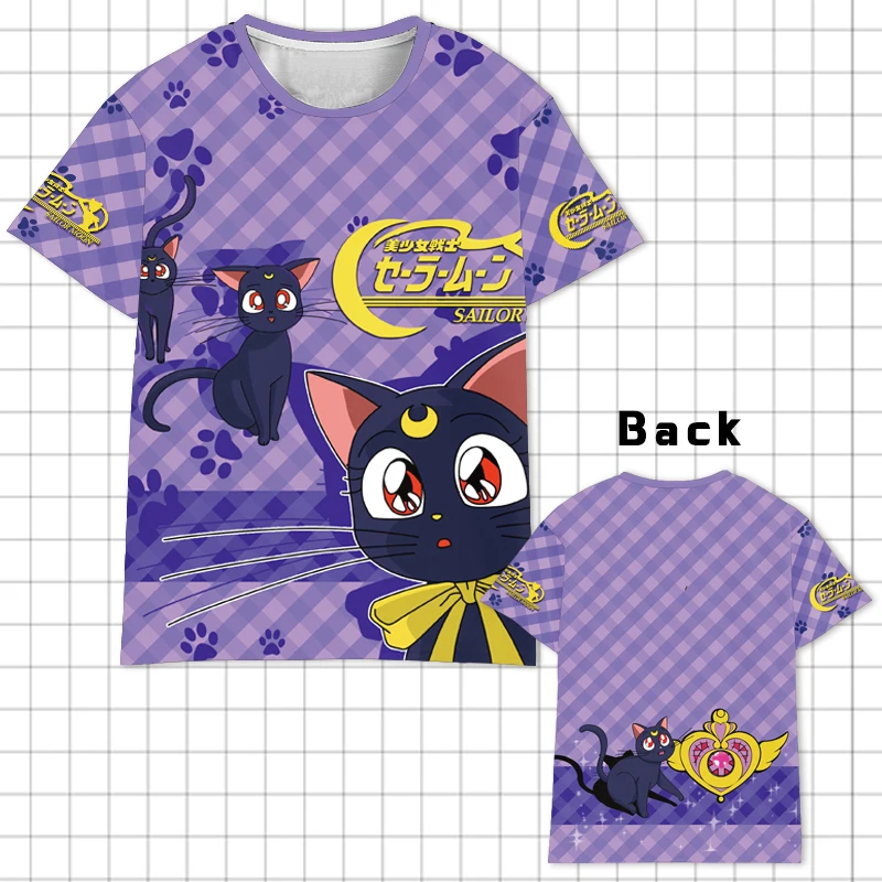 Японская аниме Bishoujo Senshi Сейлор Мун футболка для мужчин и женщин с коротким