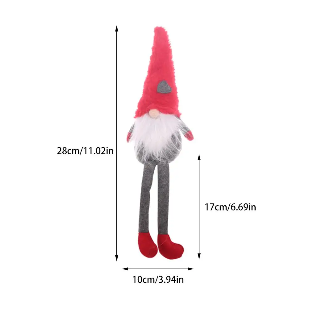 Рождественский плюшевый лес человек кукла с длинными ногами сидя Декор