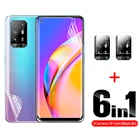 Гидрогелевая пленка с полным покрытием 6 в 1 для OPPO A94, A74, A54, зеркальная 4G линза для opo, A 94, a 74, a 54, a 0,3 мм