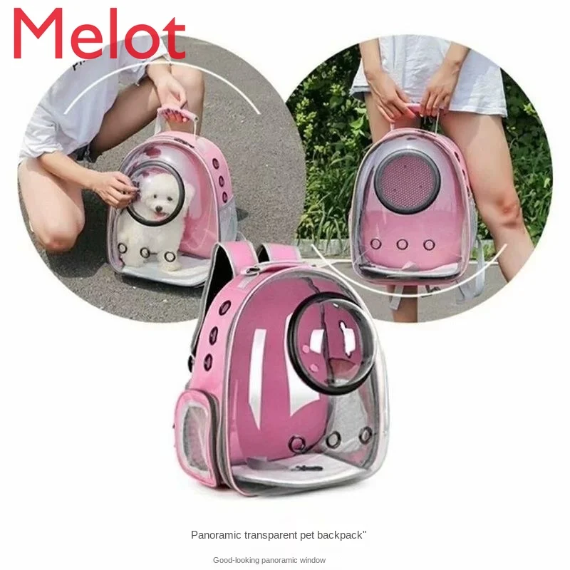 

High-End Luxury Pet Bag Cat Space Capsule Bag Transparent Backpack for Outing Pet Takeaway Bag