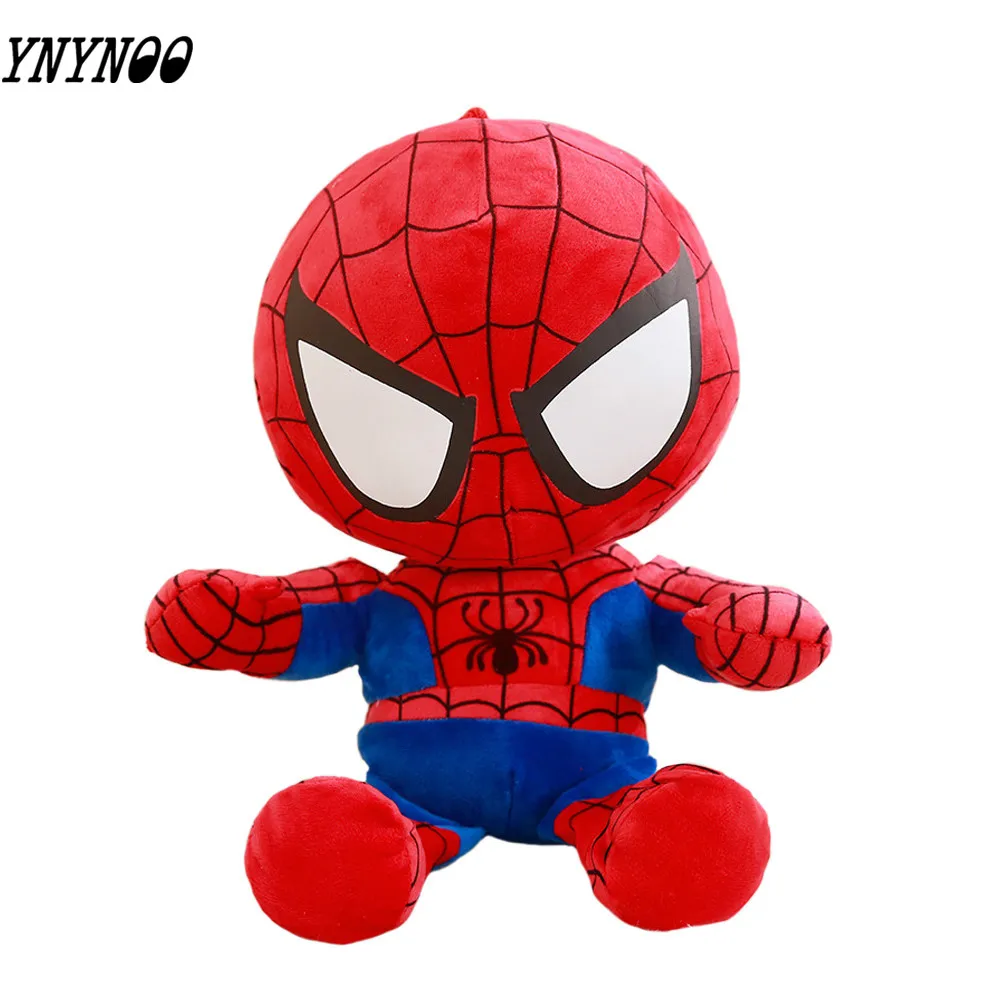 30CM 20 см Marvel Мстители Капитан Америка Железный человек паук Плюшевые игрушки Мягкая кукла подарок на день рождения для детей мальчиков - Цвет: 30CM