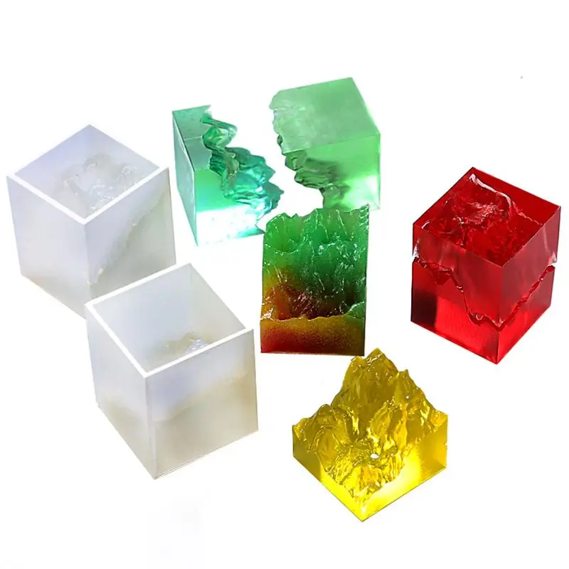 

Double-side Snow Mountain Mold Epoxy Resin Silicone Mold Micro Landscape Craft