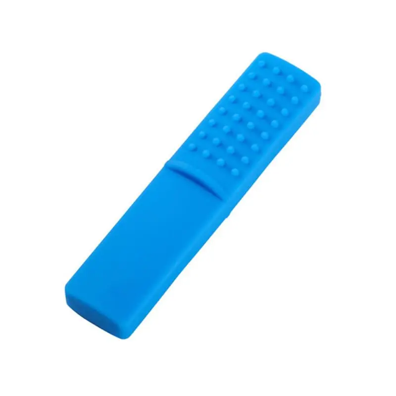 Mordedores de silicona para ni&ntilde;os, juguete de dentici&oacute;n para autismo y masticables, 63HE-3
