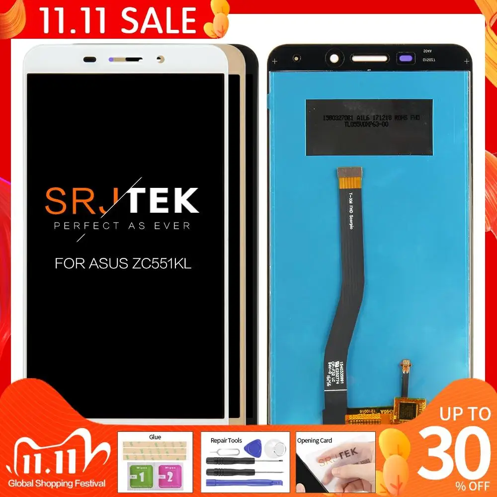 ЖК-дисплей без битых пикселей для ASUS Zenfone 3 Laser ZC551KL дисплей с сенсорным экраном и
