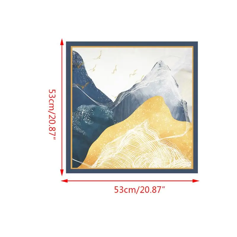 

Ladies Imitation Silk Small Square Scarf Floral Mountains Printed Elegant Handbag Ribbon Wrap Decorative Headband