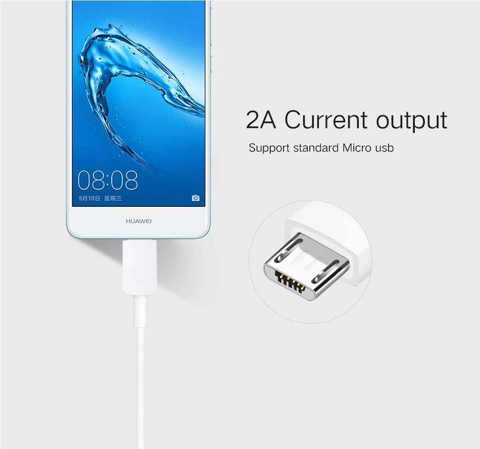 HUAWEI 2A 100 см usb micro usb кабель супер быстрая зарядка линия для P7 P8 P9 P10 Lite mate 7 8 S Honor 6X 7A 7C 5X 5A 6S