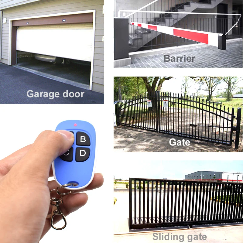 

SEAV TXS 1,TXS 2 / SEAV TXS 3,TXS 4 / SEAV TXS 6 Garage Door Remote Control 433.92MHz Fixed Code Gate Key Fob
